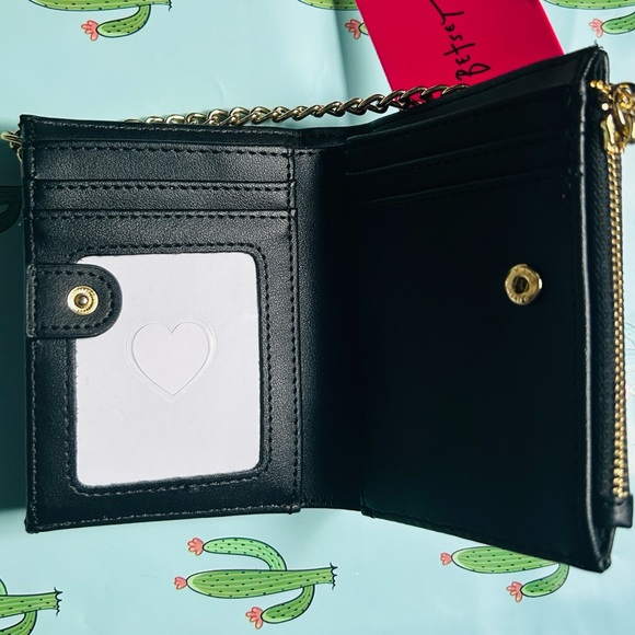 🌵Betsey Johnson Western Card Holder Wallet On Chain NWT - Picture 6 of 9